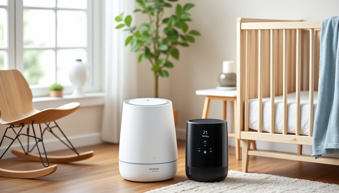 découvrez notre comparatif détaillé entre humidificateur bébé et purificateur classique pour choisir l'appareil idéal assurant un air sain et confortable pour votre enfant.