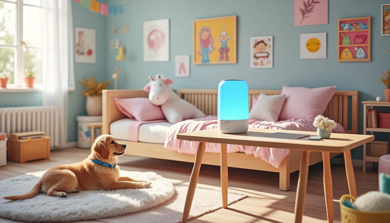 découvrez mon expérience avec un ioniseur spécialement conçu pour les animaux dans la chambre d’un enfant, pour améliorer la qualité de l’air et assurer un environnement sain et sécurisé.