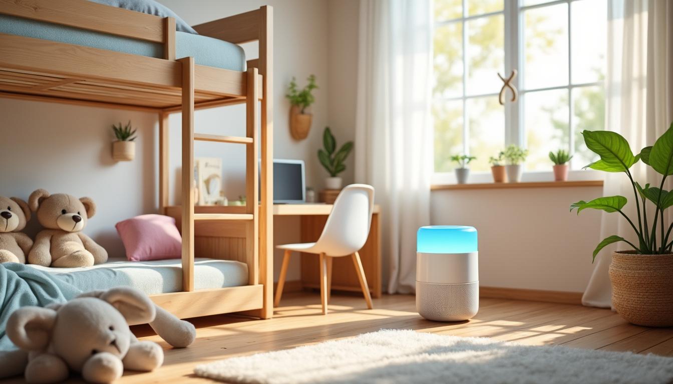 découvrez mon expérience avec un ioniseur spécialement conçu pour les fumeurs, utilisé dans une chambre d'enfant, et son impact sur la qualité de l'air et la santé des plus jeunes.