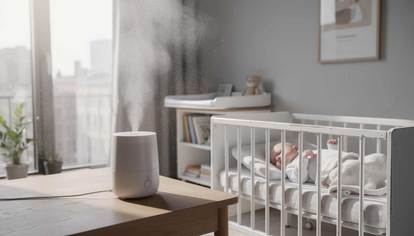 découvrez l'utilité de l'humidificateur pour bébé pendant les périodes de forte pollution et comment il peut aider à préserver la santé de votre enfant.