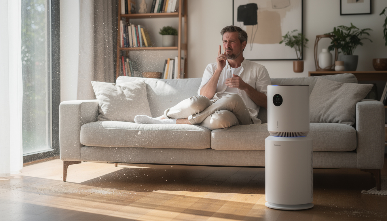 découvrez comment un purificateur d'air design peut réellement améliorer la qualité de l'air et réduire les symptômes d'allergies dans votre intérieur.