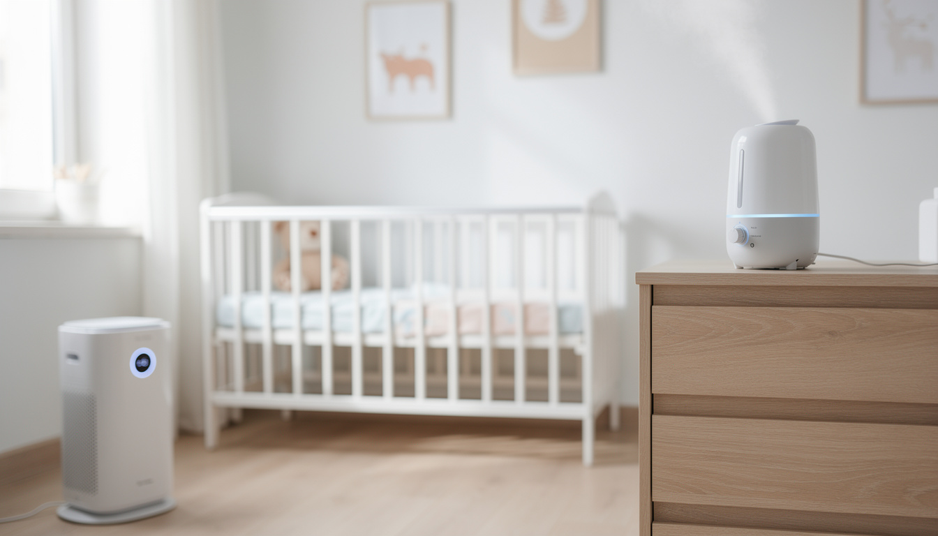 découvrez notre comparatif entre humidificateur pour bébé et purificateur d'air classique pour choisir l'appareil idéal pour un air sain et adapté à votre enfant.